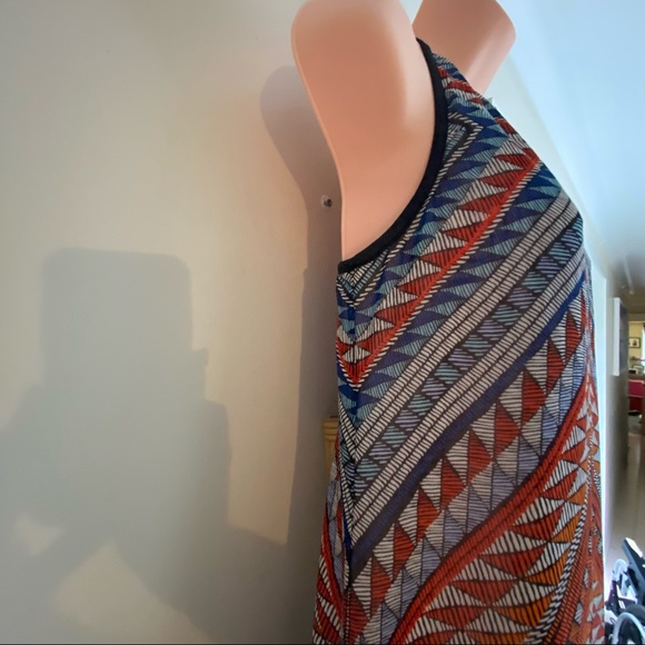 PIPER Size 10 Razor back A-Line Maxi Dress Fully Lined Soft Lining Chiffon outer - Picture 10 of 14